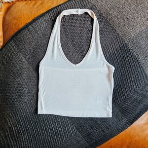 American Eagle Blush Pink Halter Neck Crop Tank – Size S